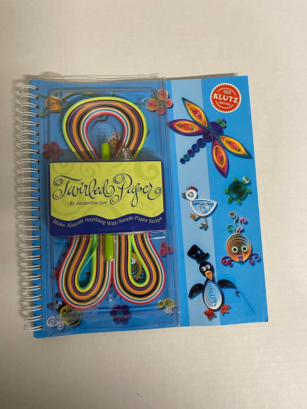 Klutz Twirled Paper Craft Kit Jacqueline Lee Quilling Book Pre Owned